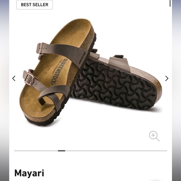 Birkenstock Shoes - Mayari style Birkenstock sandals size 38 light grey color